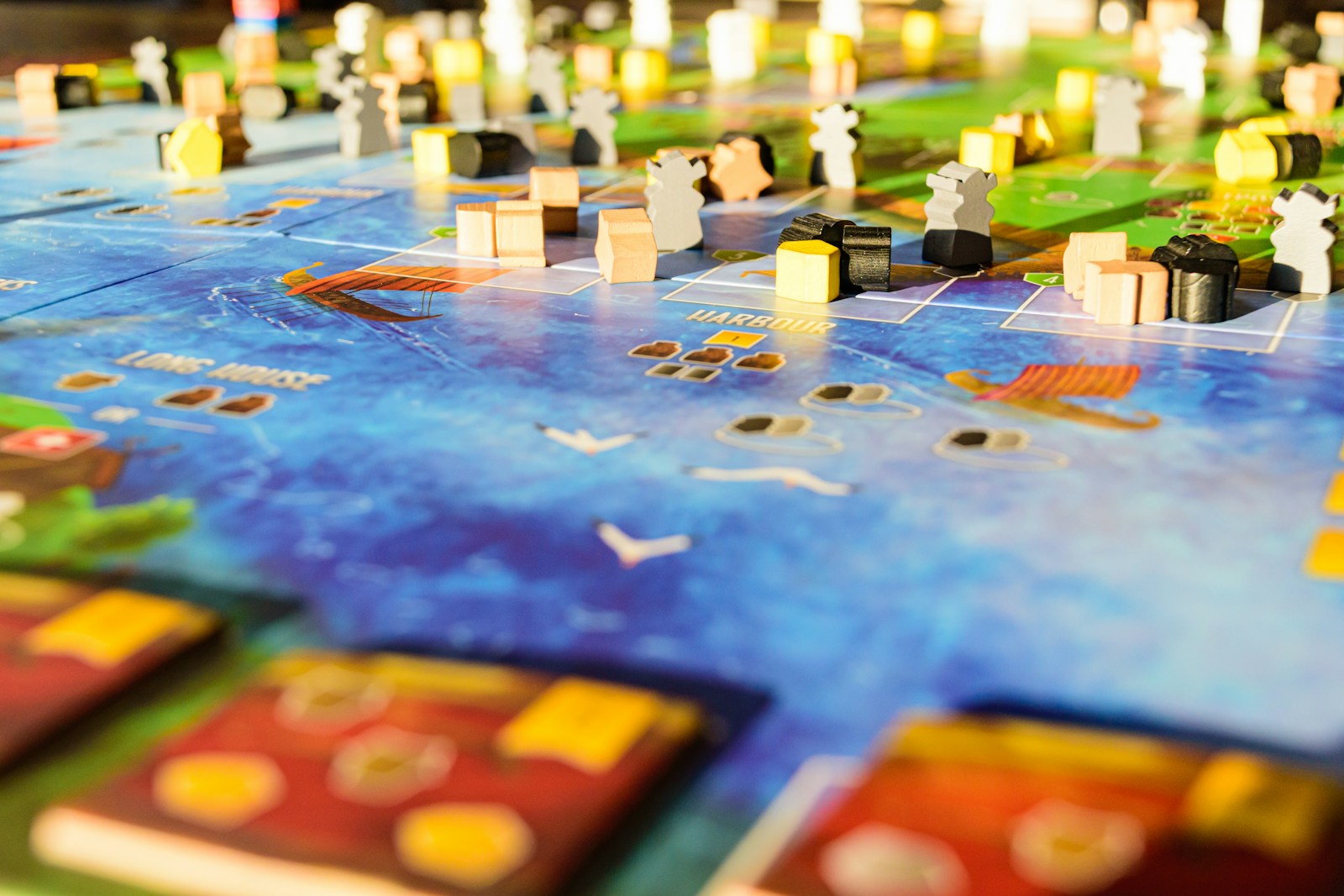 a close up of a board game on a table