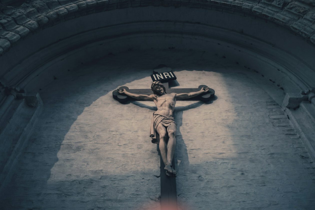 Inri crucifix at daytime